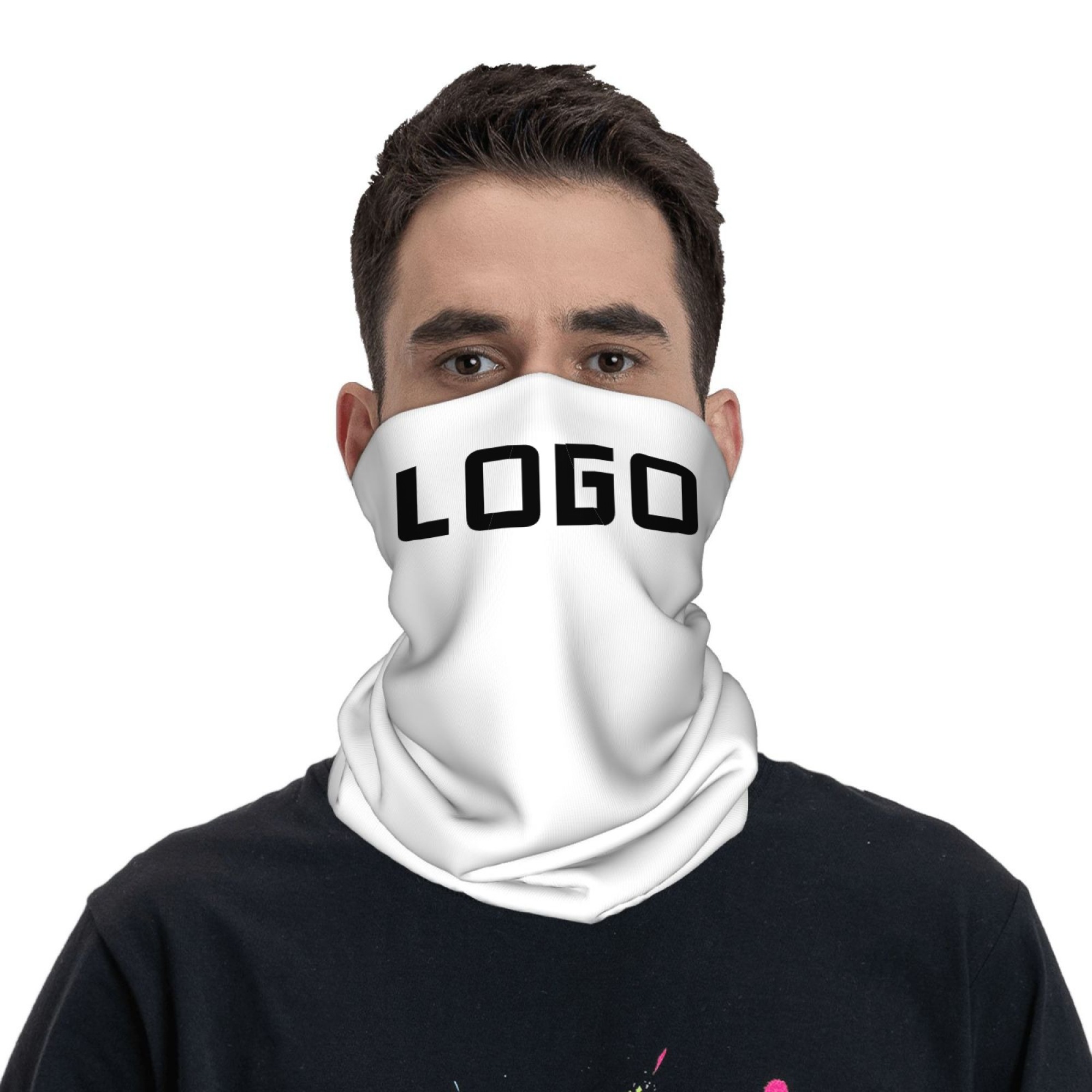 Custom Photo Logo Seamless Nec - Neck Gaiter Face Cover 评论和价格