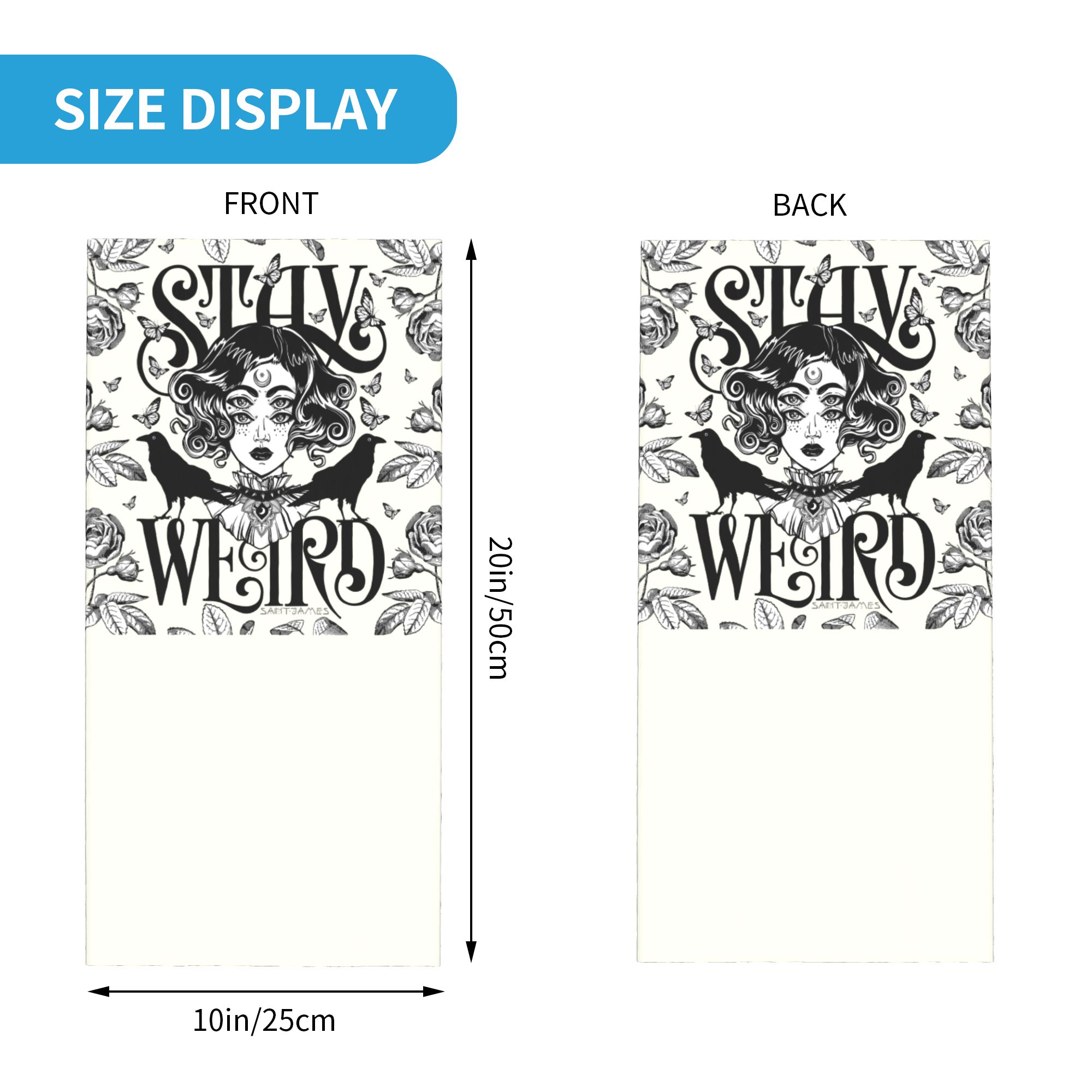 Custom Stay Weird Bandana Neck - Neck Gaiter Face Cover 评论和价格
